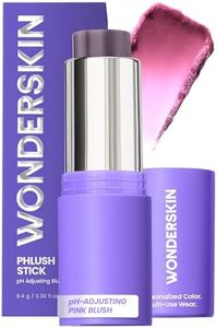 Wonderskin Blush Stick pH-Activated - pHlush Multi-Use Stick, Cream Tint for Cheeks and Lips, Cooling Nourishing Color-Adjusting Makeup