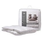 Canadian Down & Feather Co. - Gel Microfiber Down Alternative Poly Bed Double Size - Machine Washable - 300 TC Shell 100% Cotton Mattress Topper - Oeko TEX Certified