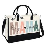 Mom Canvas Tote Bag Gifts Birthday Christmas Gifts For Mom From Daughter Son Bag For Shopping Office Beach Work Travel