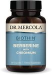 Dr. Mercola Biothin Berberine with Chromium Dietary Supplement, 30 Servings (30 Capsules), Non GMO, Gluten Free, Soy Free