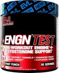 Evlution Nutrition ENGN Test - Intense Pre-Workout with Creatine - Test Support Formula - Pre-Workout Powder for Lasting Energy & Focus - with Beta-Alanine & Caffeine - 30 Servings - Fruit Punch