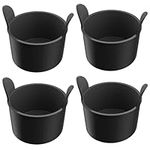 Lamapee Ramekins for Air Fryer, Air Fryer Egg Moulds, Set of 4 -Black