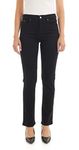 Simon Chang Ladies Stretch High Waist Straight Leg Jean - 1A052SC Black 4