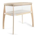 Baby Delight Heirloom Willow Wooden Bassinet | Bedside Sleeper & Baby Bassinet | Organic Oat