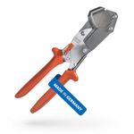 Original LÖWE 5.504 Professional Hose Shears with Triangular Blade for Industrial and Trade Applications - Sharp and Handy Scissors for Precise Cut on Pipes, Tubes, Fuel Lines, Metal