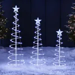 JOIEDOMI 3 Pack Spiral Christmas Tr