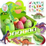 Bath Bombs for Kids with Surprise Toys Inside - XXL Dinosaur Toys Bath Bomb Gift, Gentle and Kids Safe Spa Bath Fizz Balls Kit.Christmas or Birthday Gift for Girls and Boys