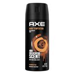 AXE Body Spray Deodorant for Men Dark Temptation 4 Oz (Pack of 6)