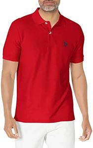 U.S. Polo Assn. Mens 11-8799-29 Ultimate Pique Polo Short Sleeve Polo Shirt - red - XX-Large