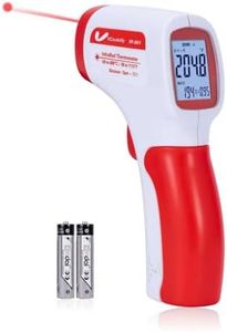 VCooklify Infrared Thermometer Temperature Gun -50℃-600℃ 0.3s Rapid Respond with Adjustable Emissivity High/Low Temp Alarm LCD Backlit Display,IR Thermometer for Meat Food Cooking HVAC Not for Humans