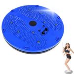 Mapache 5 in 1 Tummy Twister Power Mat, Magnetic Therapy, Body Weight Reducer, Acupressure Pyramid, Foot Exercise Rotating Board Machine for Men Color (Blue)