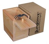 The Original Spider Prank Box- Hilarious Wooden Box Toy Prank Funny Money Gift Box Surprise Toy and Christmas Gag Gift Prank for Boys Girls Adults by FunFamz