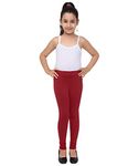 Robinbosky Premium Girls Red Leggings(9-10 Years(32), RED)