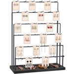 GEAMSAM Earring Display Stands for Selling, 36 Hooks Earring Stand, Jewelry Display for Vendors Earring Cards, Bracelets, Rings, Necklaces