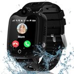Kids Smart Watch Boys Girls, 4G Smart Watch for Kids Watch with Video Call GPS SOS Voice Chat Games School Mode Alarm Clock, KidsGPS Tracker Watch Phone Birthday Toy Gifts for 4-12 Years Old (Black)