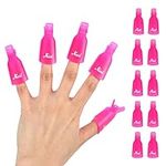 (10 Pcs Pink) Plastic Acrylic Nail 