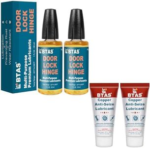 BTAS Squeaky Door Hinge Lubricant 1 oz 2 Pcs & Anti Seize Grease 1 oz 2 Pcs