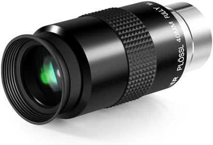 NEEWER 1,25 Inch Ocular de Telescopio Plössl, Lente de 48 Grados de Ancho con 40mm Focal, Vidrio Óptico HD con Revestimiento, 4 Elementos, 1,25" Interfaz Estándar para Telescopio Astronómico, LS-T19