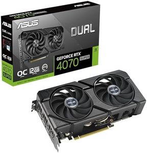 ASUS Dual GeForce RTX 4070 Super EVO OC Edition 12GB GDDR6X Gaming Graphics Card (Nvidia RTX4070 Super DLSS 3, PCIe 4.0, 1x HDMI 2.1a, 3X DisplayPort 1.4a, DUAL-RTX4070S-O12G-EVO)