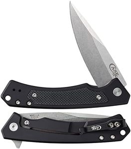 Case XX WR Pocket Knife Marilla EDC, S35VN Drop Point Blade, Black Anodized Aluminum Handle W/Clip #25880 (MARILLA) 4 3/4" Inches Closed