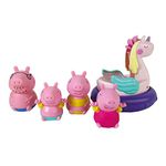 TOMY Toomies Daddy Pig, Mummy Pig, Peppa, George Bath Squirters & Peppa's Unicorn, Baby Bath Toys, Kids Bath Toys for Water Play, Fun Bath Accessories for Babies & Toddlers, Suitable for 18 Months +