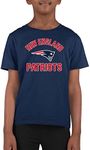 Team Fan Apparel NFL Youth Gameday Football T-Shirt, Lightweight Tee, Tagless Sports Gear, Boys and Girls Apparel (New England Patriots - Navy, Youth Medium)