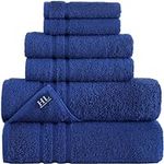 Navy Blue 6 Pack Bath Towels Sets L