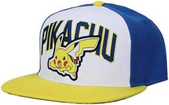 Bioworld Pokemon Pikachu Color Block Snapback Hat