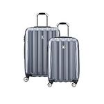 DELSEY Paris Helium Aero Hardside Expandable Luggage with Spinner Wheels, Titanium, Carry-On 19 Inch