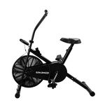 Sparnod Fitness SAB-04 Upright Air Bike Exercise Cycle for Home Gym - Adjustable Resistance, Height Adjustable Seat