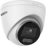 DS-2CD1347G2-LUF 4MP Acusense Full Color Night Vision IP Camera with Visible White LED Lights, 2.8mm PoE Turret Dome Outdoor, IP67 H.265+ Built in Mic, Compatible with Hik Vision NVR Human Detection