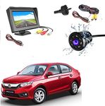 Combo 4.3 Dashboard TFT LCD Screen Rear View Monitor with 8 LED Night Vision Car Reverse Camera for Amaze