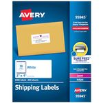 Avery Shipping Labels 2" x 4", Box of 2,500 (95945), Labeling Stickers for Printing