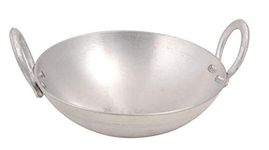 Tannu Craft Aluminium kadhai Premium Range of Aluminum Kadhai Deep Kadai | Non Induction Kadai | Non Stick Kadai | Deep Cooking (2.5 Litter)