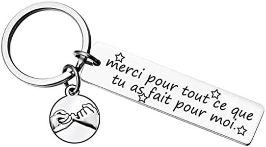 Lumengqi Porte-clés pour hommes Femmes Un cadeau de remerciement pour la famille, les amis, les petits amis, les petites amies, les collègues Voiture Porte-clés L'anniversaire Merci pour cadeau