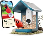 BIRD BUDDY® PRO Solar Bird Feeder with Camera - AI Bird Species Identification, 5MP Photos, 2K Ultra Video Live Stream Camera, HDR, Slow-Motion Video, 2.6in Focus