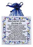 New Learner Driver Survival Kit ~ Fun Novelty Congratulations Gift | Greetings Card | Passing Driving Test | Unique New Driver Gift Idea | Personalised Keepsake