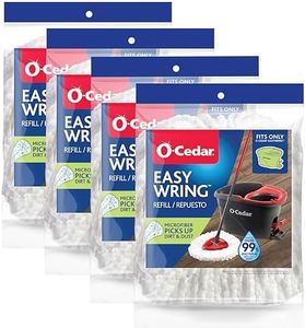 O-Cedar EasyWring Spin Mop Microfiber Refill (Pack of 4),White