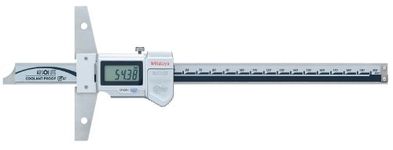 Mitutoyo 571-203-20 ABSOLUTE Digimatic LCD Depth Gauge, Caliper Type, 0-300mm Range, 0. 01mm Graduation, +/-0. 03mm Accuracy