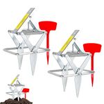 2 Pack Upgraded Heavy Duty Mole Traps for Lawn, Reusable Galvanized Steel Traps Works Best with Gopher Killer and Easy Setup in One
