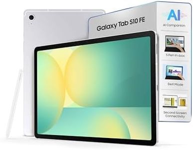Samsung Galaxy Tab S10 FE, S Pen in-Box, 27.7 cm (10.9 inch) LCD Display, 8 GB RAM, 128 GB Storage, Wi-Fi Tablet, Silver