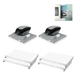 Professional Paint Edger Tool – Achieve Flawless Edges on Walls, Ceilings, and Corners | Latex Paint Flat Edger | Cutting in Tools for Painting (Grey 2 Pcs)