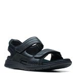 Clarks Men's Nature Trek Sandal, Black Nubuck, 11 UK