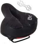 BWBIKE Wide Soft Flexible Bike Seat