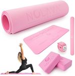 Nolava 6 Piece Pink TPE Yoga Mat Se