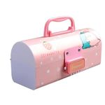 SAJANI Multi-Functional Pencil Box with Double Password Lock, Stationary Organizer Case, Suitcase Style Pencil Case for Boys & Girls (Pack of 1) (Dinosaur)