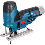 Bosch Professional 12V System GST 12V-70 cordless jigsaw (2 x saw blades, glide shoe, anti-splinter guard, cutting depth in wood: 70 mm, excluding batteries and charger, in carton)