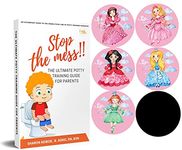 Potty Training Seat Magic Sticker | Princess Potty Training Toilet Color Changing Sticker | 5 Pack Toilet targets for potty training boys | Use with or Without Potty chart or potty watch