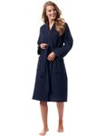 Morgenster Waffle Gown Summer Lightweight Women Dark Blue Size L