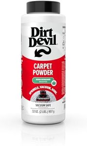 Dirt Devil Carpet Powder, 32 oz, Room Refresher and Odor Eliminator, Eucalyptus Scent, Vacuum Cleaner Safe, For Use on Carpets, Rugs, Upholstery and More, Carpet Freshener Powder for Home Use